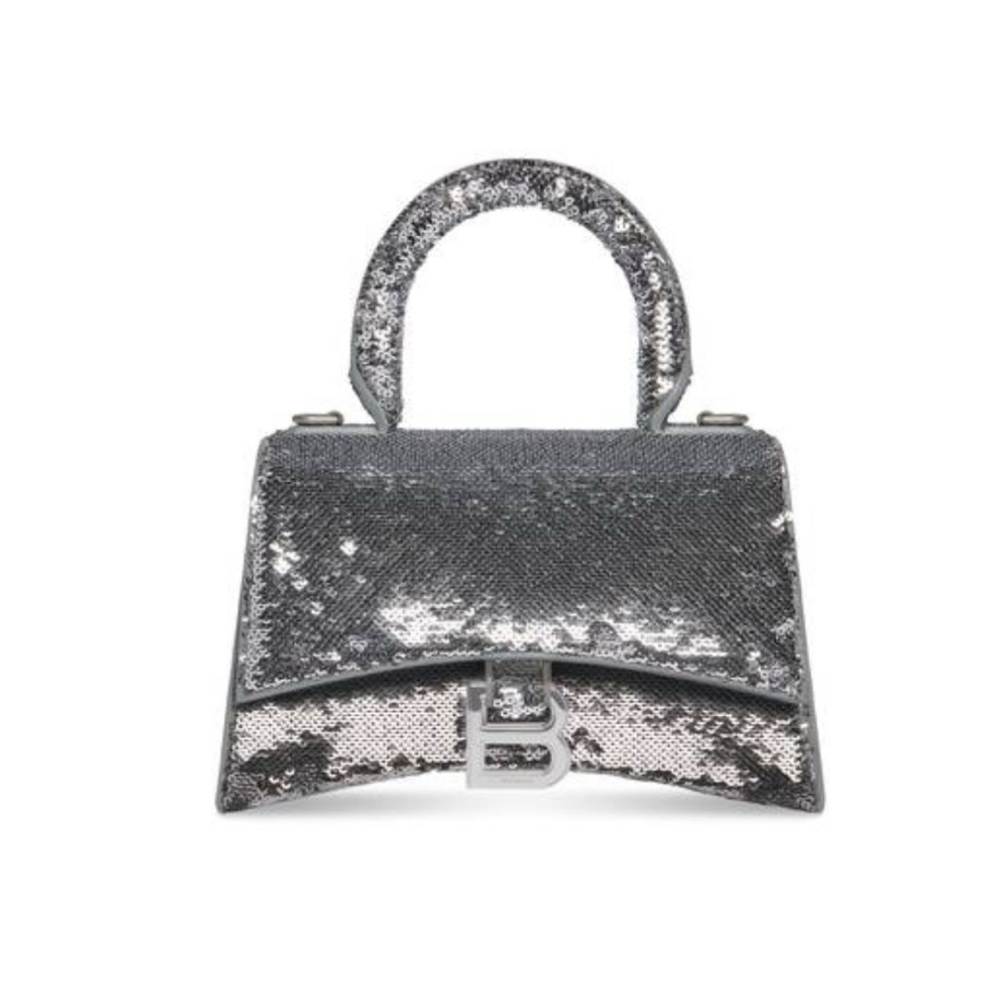 Balenciaga Silver Sequin XS Bag Excellent Condition